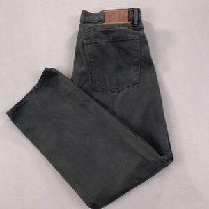 VTG Polo Ralph Lauren 867 Jean Men 36x30 Black Hudson Selvedge Straight Denim